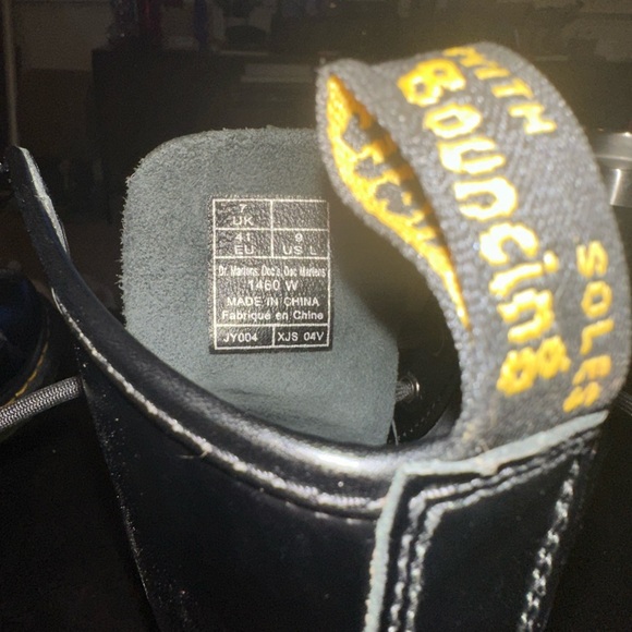 Dr. Martens Doc’s Originals Boots 1460 W Lace Up SMOOTH LEATHER Black SZ US L 9 - Picture 6 of 7